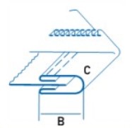 Приспособление для окантовки в четыре сложения UMA-12 30-8 L Ключи четырехгранные #4