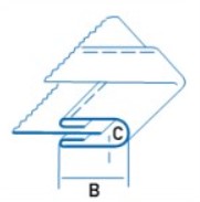Приспособление для окантовки в четыре сложения UMA-14 30-8 L Ключи четырехгранные #4