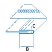 Приспособление для окантовки бейкой в два сложения с регулятором натяжения материала UMA-15 12-6 H Расходные материалы #4