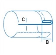 Приспособление для двойной подгибки низа джинс UMA-141 12 H Аэраторы #3