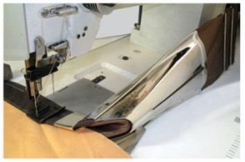 Приспособление для окантовки с двусторонним подгибом для домашнего текстиля UMA-165-C 65-22 H Для тканей, текстиля #2
